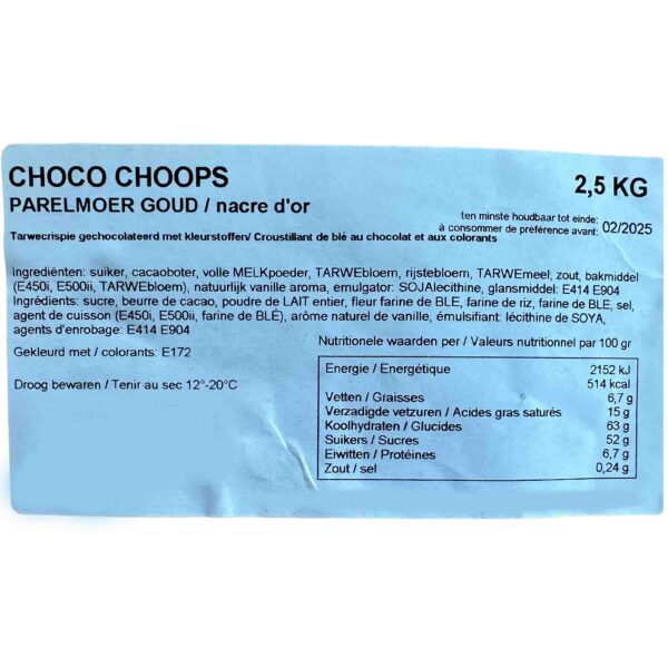ingredienten choco choops
