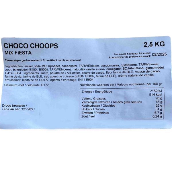 ingredienten choco choops